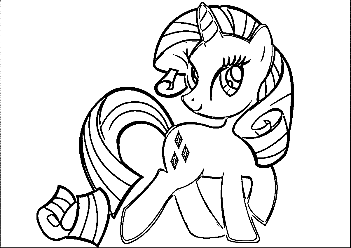 Rarity My Little Pony Friendship Is Magic Coloring Page (2) Kids ...