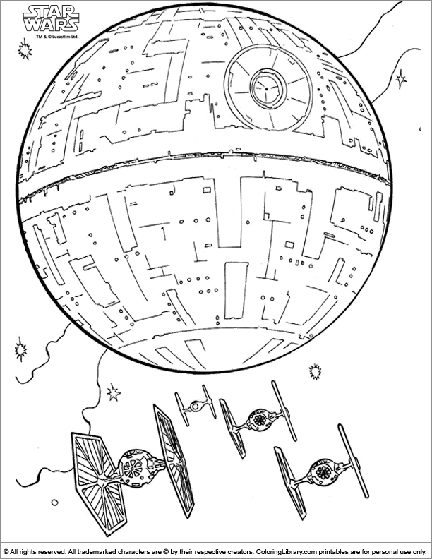 Death star coloring pages