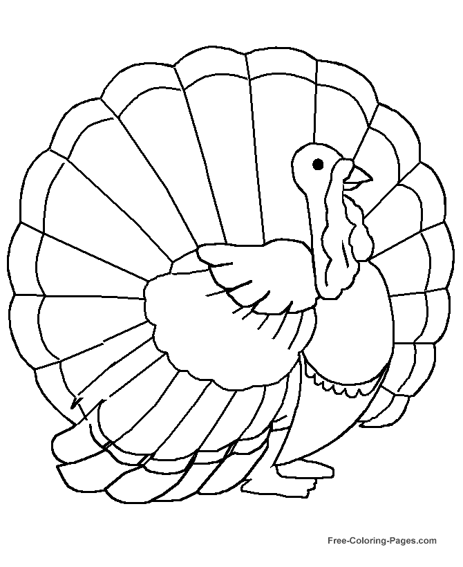 Free, Printable Thanksgiving coloring pictures - 22