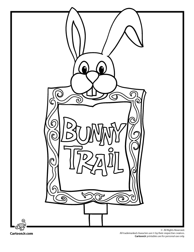 Here Comes Peter Cottontail Easter Coloring Pages | Cartoon Jr.