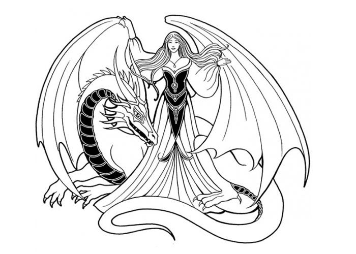 10 Pics of Hard Dragon Coloring Pages - Knights and Dragons ...
