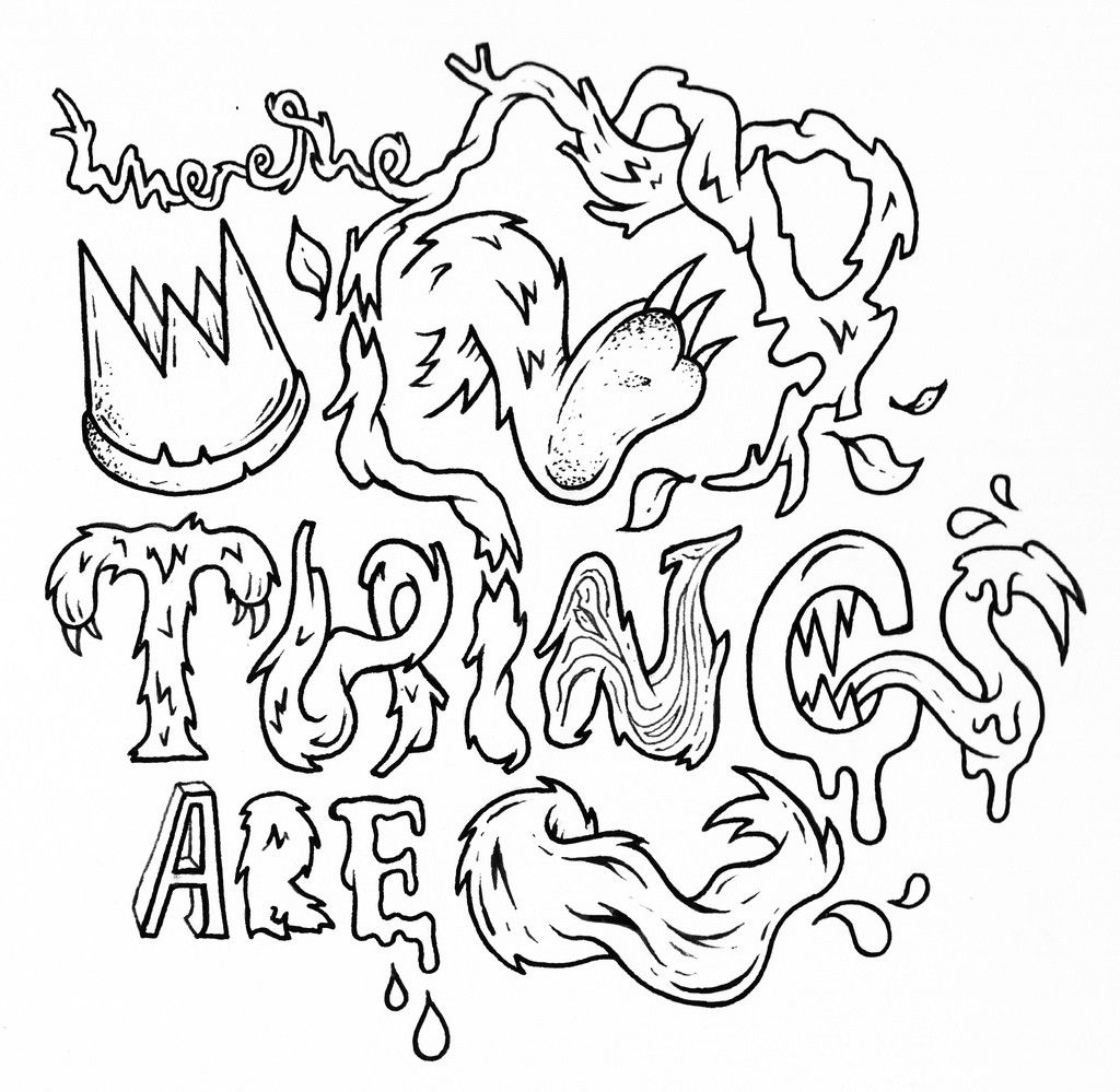 Where the wild things are coloring pages free Cartoons