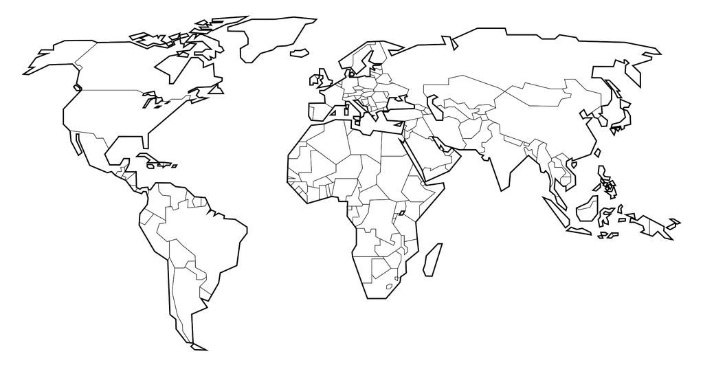 Related World Map Coloring Page item-21803, Printable World Map ...