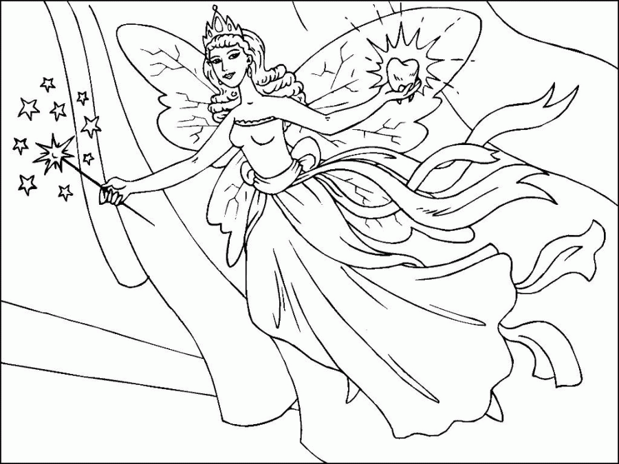 Printable 42 Fairy Coloring Pages 9614 - Adult Coloring Page ...
