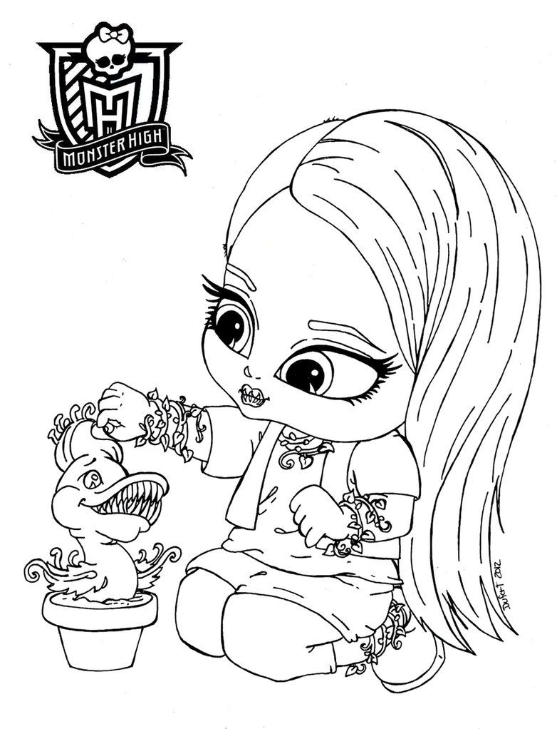 14 Pics of Monster High Baby Coloring Pages To Print - Monster ...