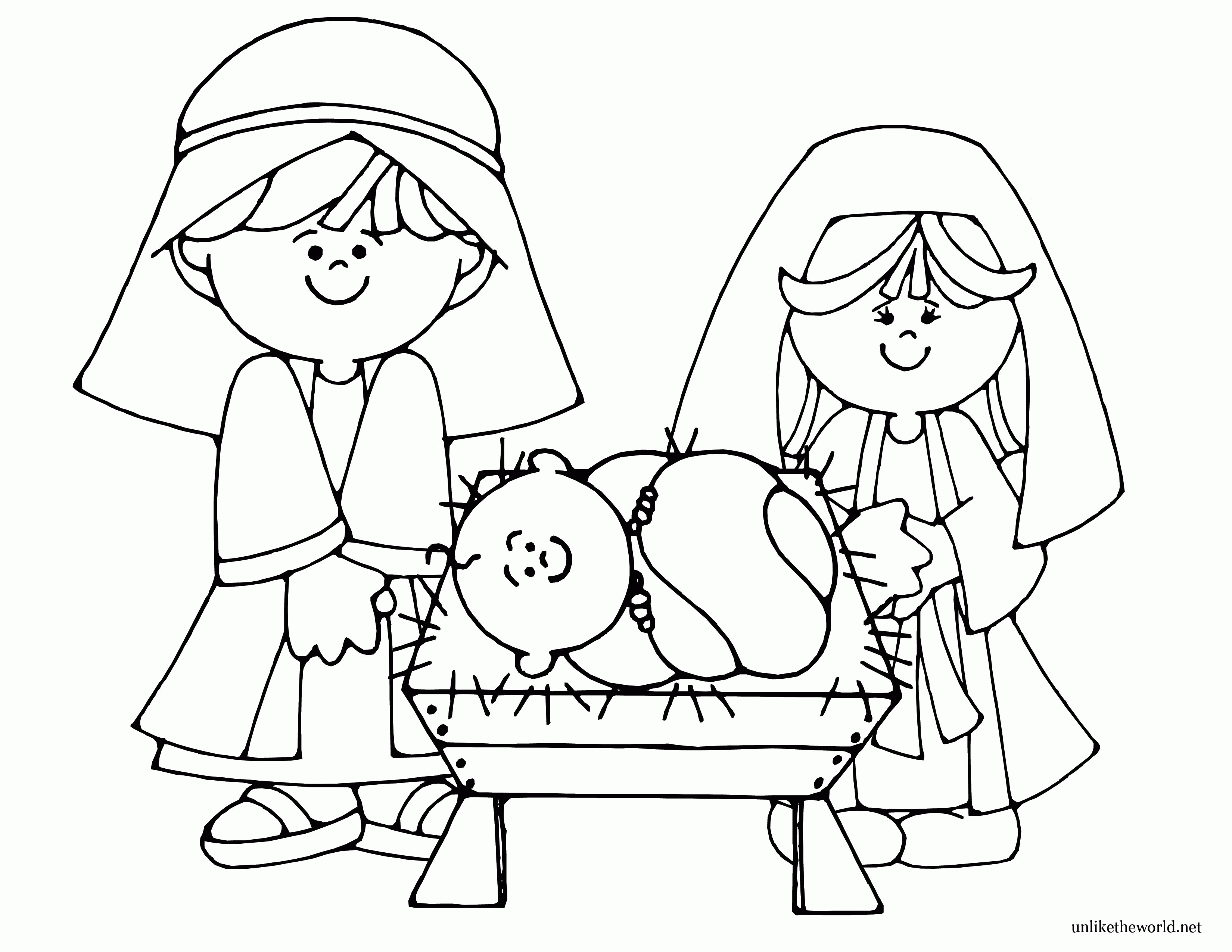 Lds Nativity Coloring Pages Printable Nativity Coloring Pages ...