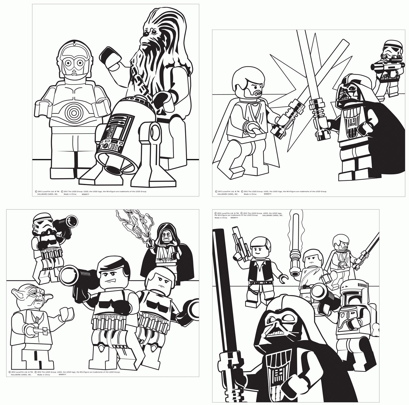 Lego Coloring Pages To Print Star Wars - Coloring