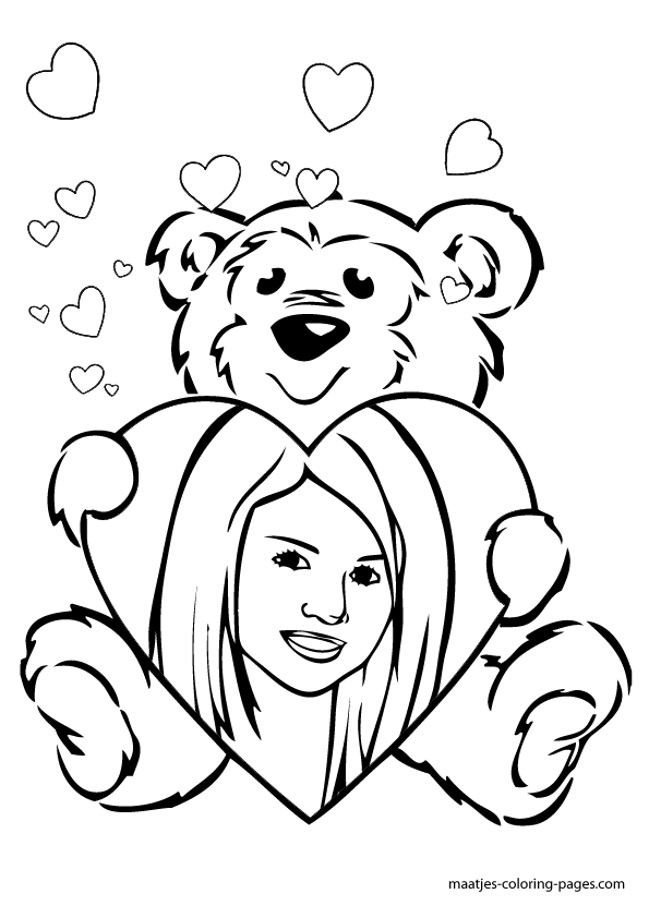 Of Selena Gomez - Coloring Pages for Kids and for Adults