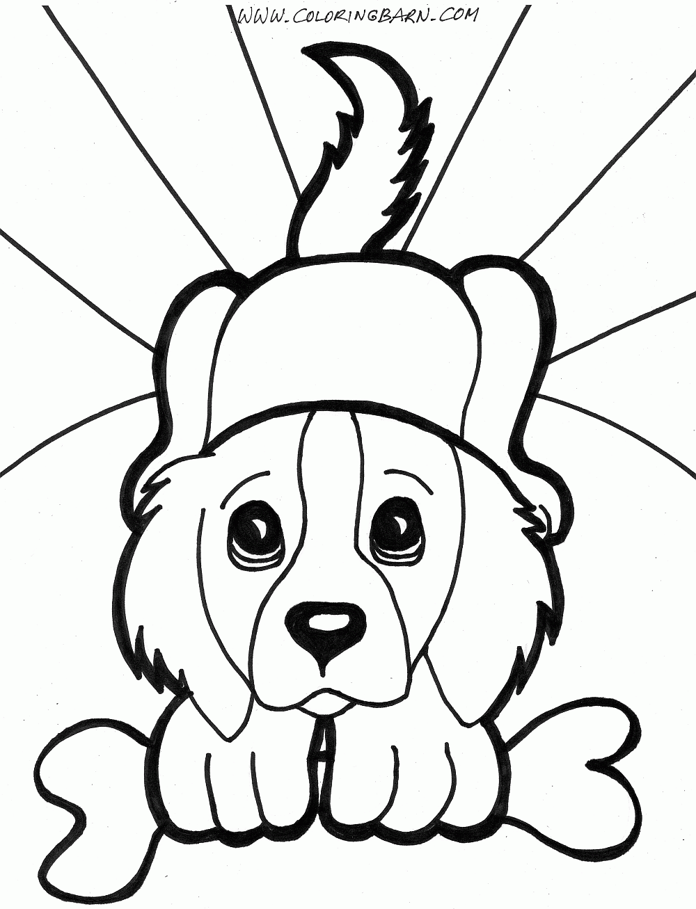 Kids Coloring Pages Free Printable Dog Coloring Pages For Kids Dog ...