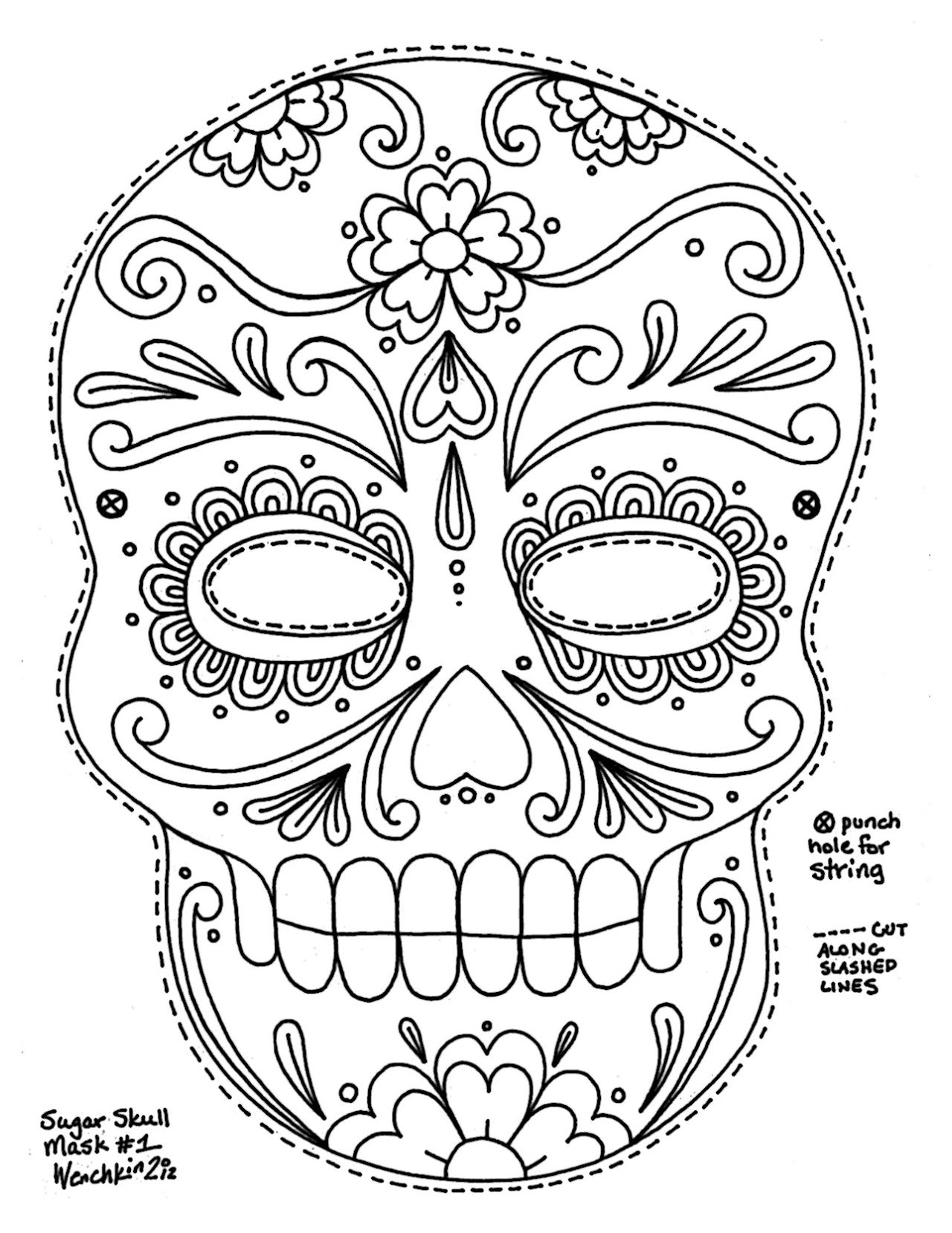 Dia De Los Muertos Coloring Page | Coloring Book 2016