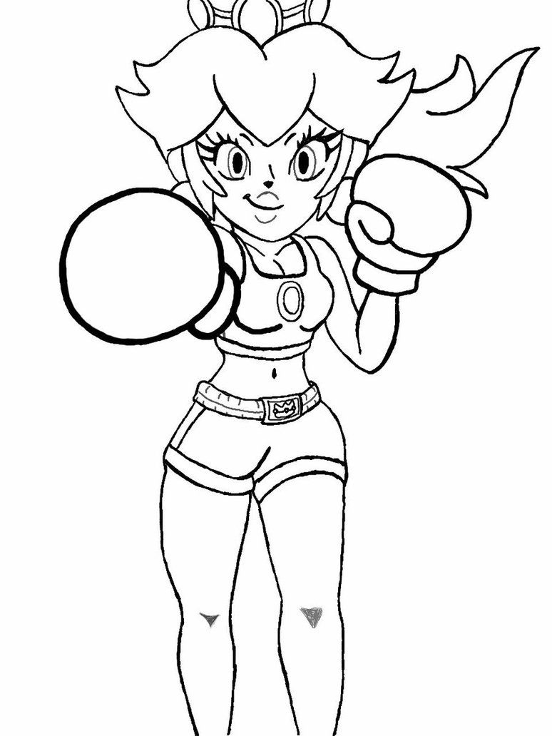 Princess Peach And Daisy Coloring Pages | Vector Images