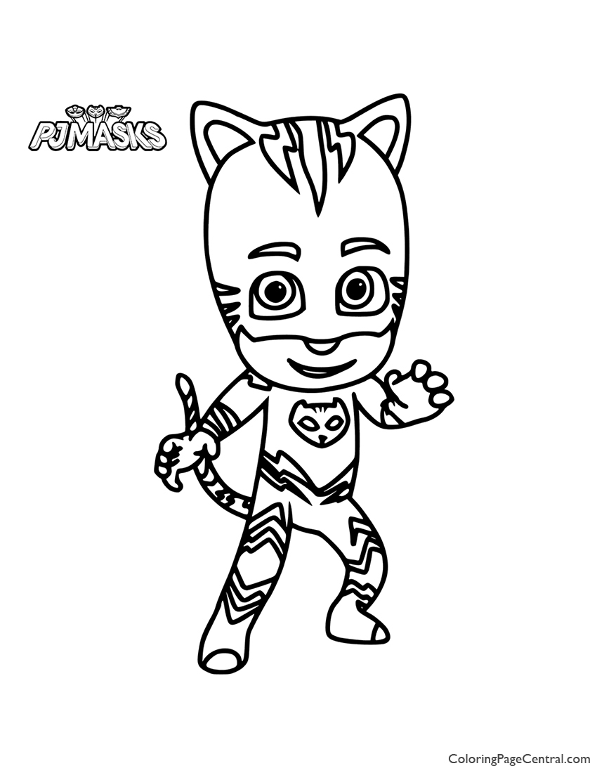 PJ Masks - Catboy Coloring Page | Coloring Page Central