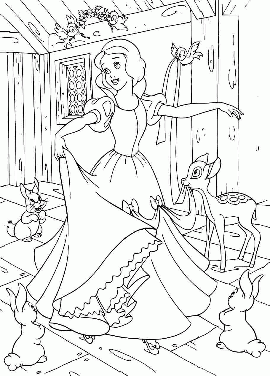 12 Pics of Snow White Coloring Pages For Girls Clip Art - Snow ...