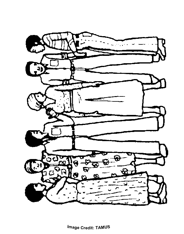 Group of People - Free Coloring Pages for Kids - Printable Colouring Sheets
