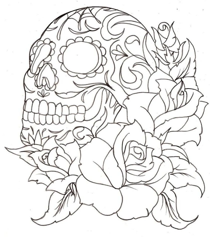 Sugar Skull Coloring Pages | Free Coloring Pages