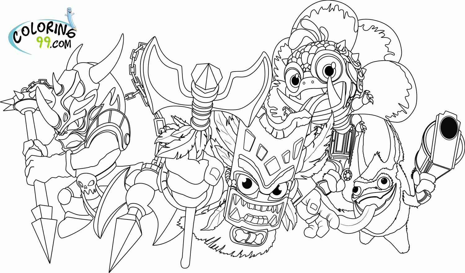 Skylanders Colouring Pictures To Print - Coloring