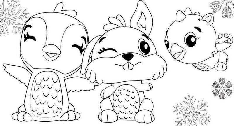 Bunwee Cloud Draggle and Giggling Penguala from Hatchimals Coloring Page | Coloring  pages, Mario coloring pages, Coloring pictures