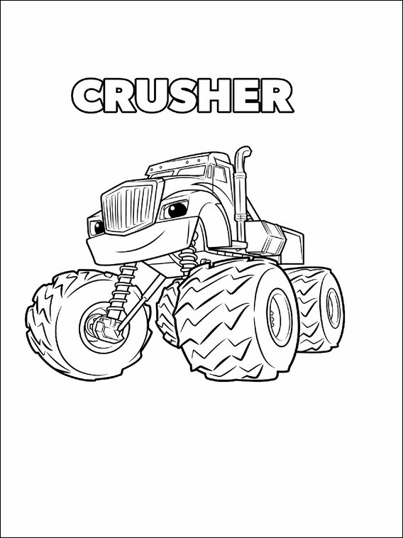 Blaze and the Monster Machines Printable Coloring Pages 3