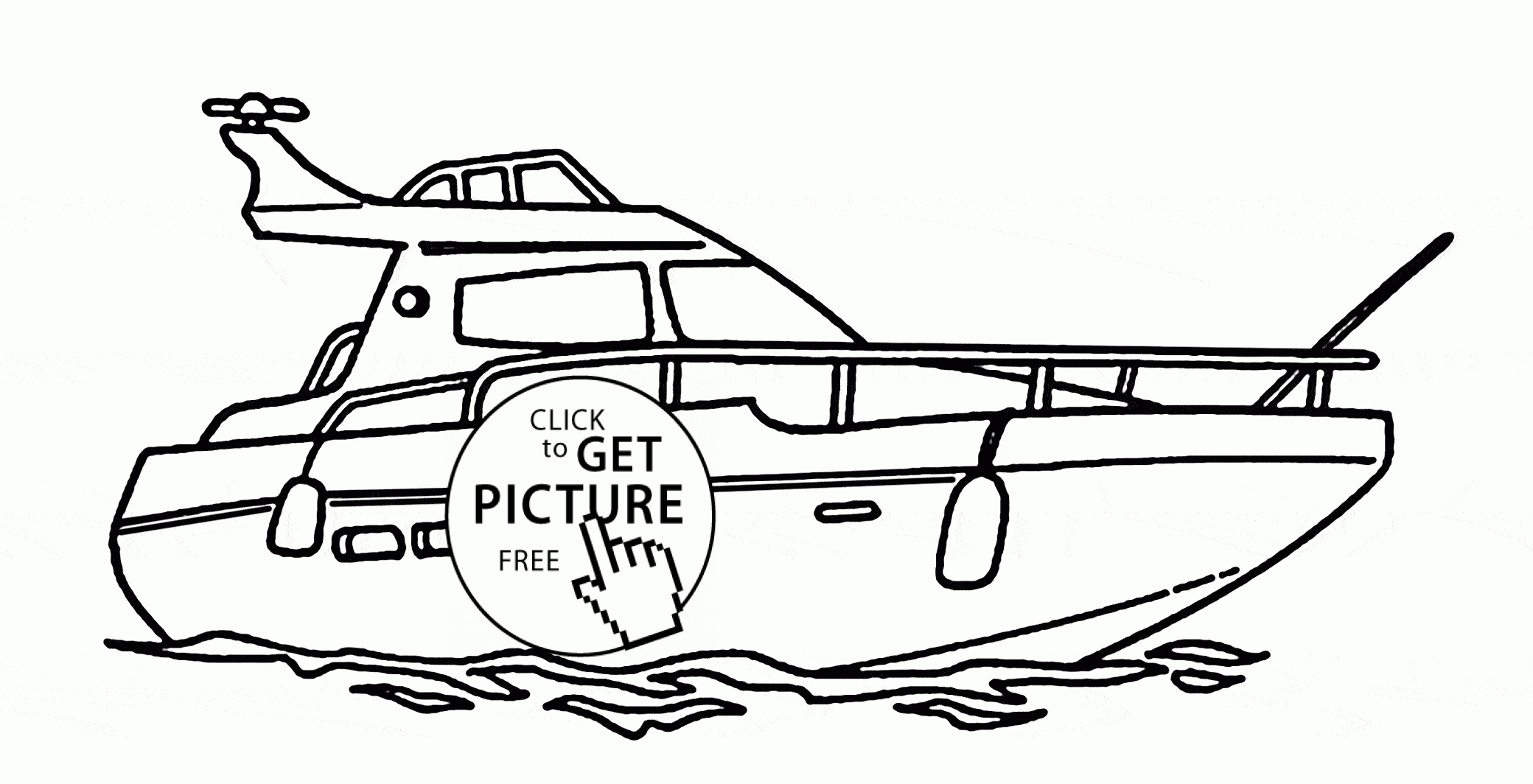 Real Yacht coloring page for kids, transportation coloring pages ...