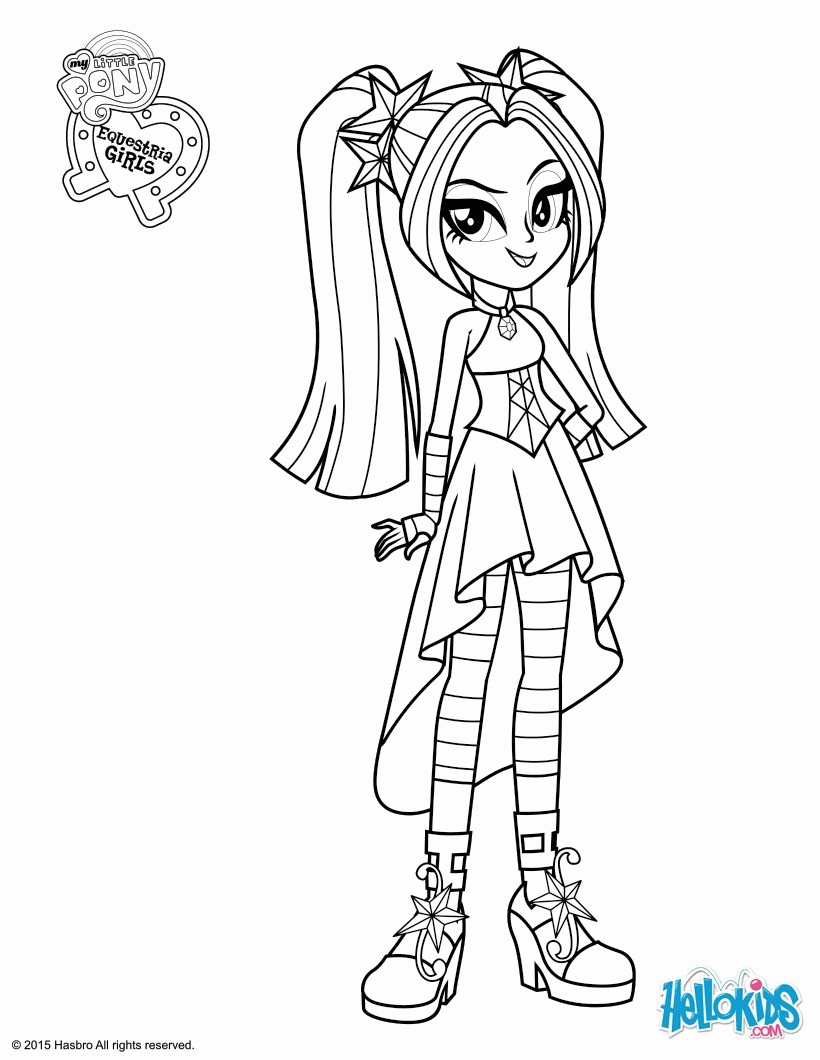 MY LITTLE PONY coloring pages - Aria Blaze
