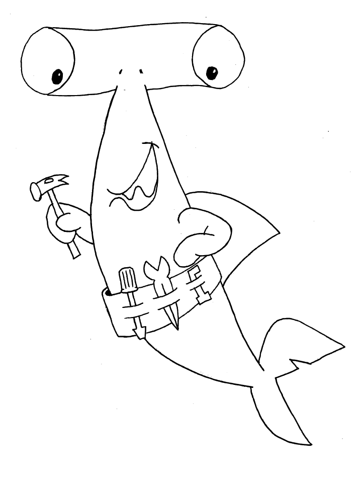 Shark Coloring Pages and Posters