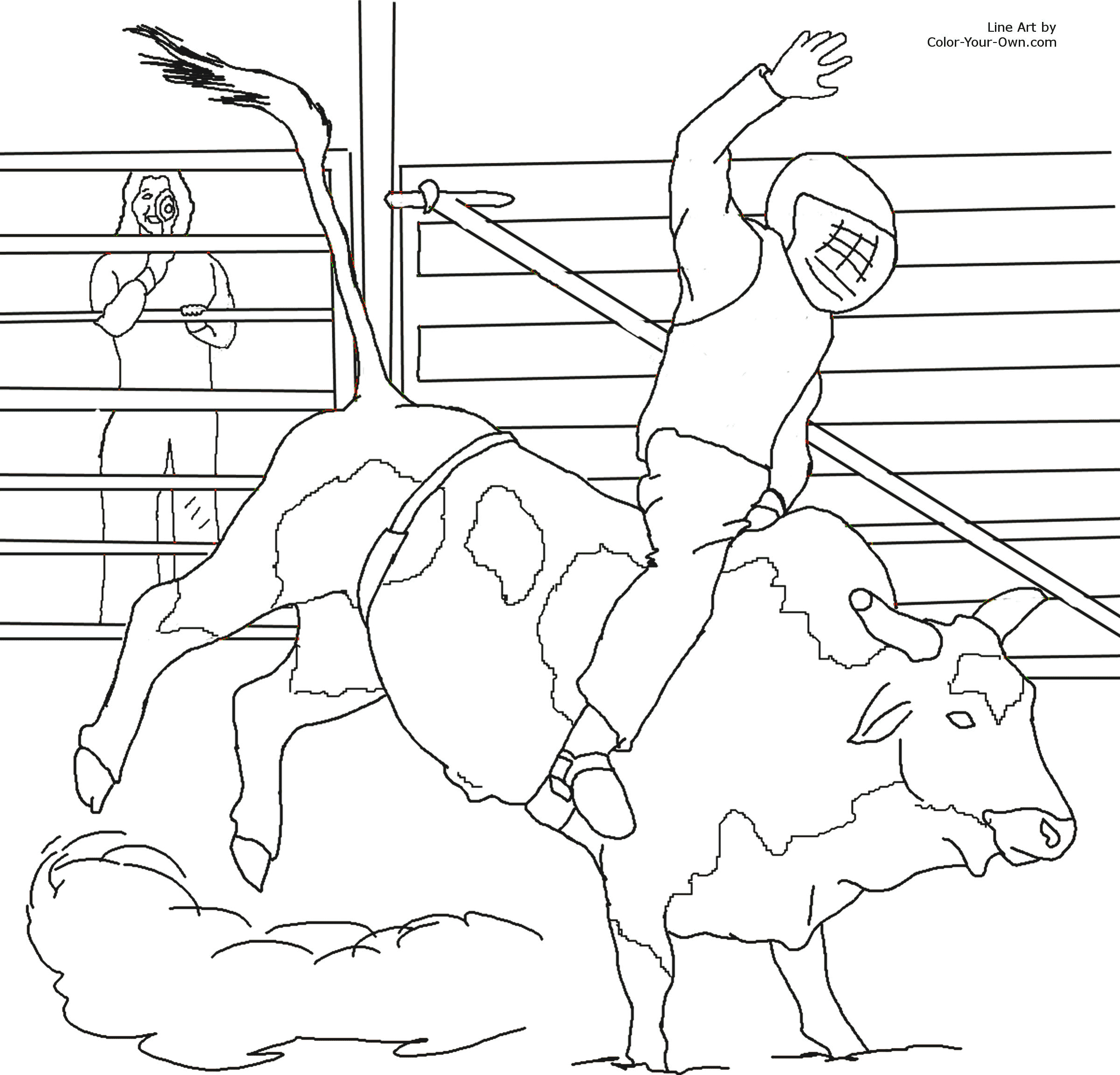 Bull Coloring Pages Girls - Coloring Pages For All Ages
