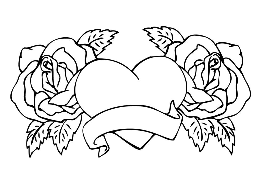 coloring free online rose coloring pages rose coloring pages ...