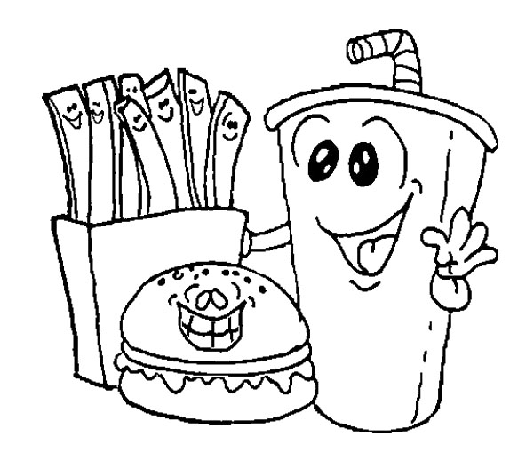 kawaii food coloring pages lunch food coloring pages mexican food ...