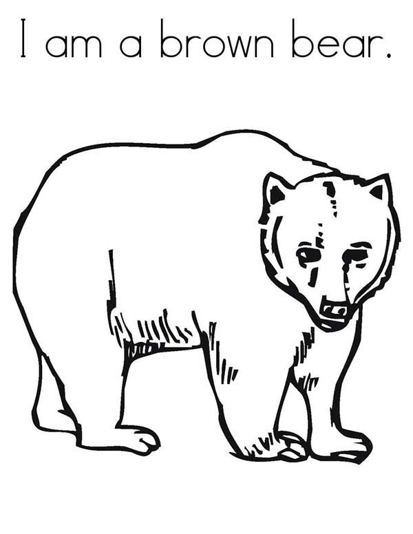 coloring page: brown bear, brown bear, what do you see? | therapy ...