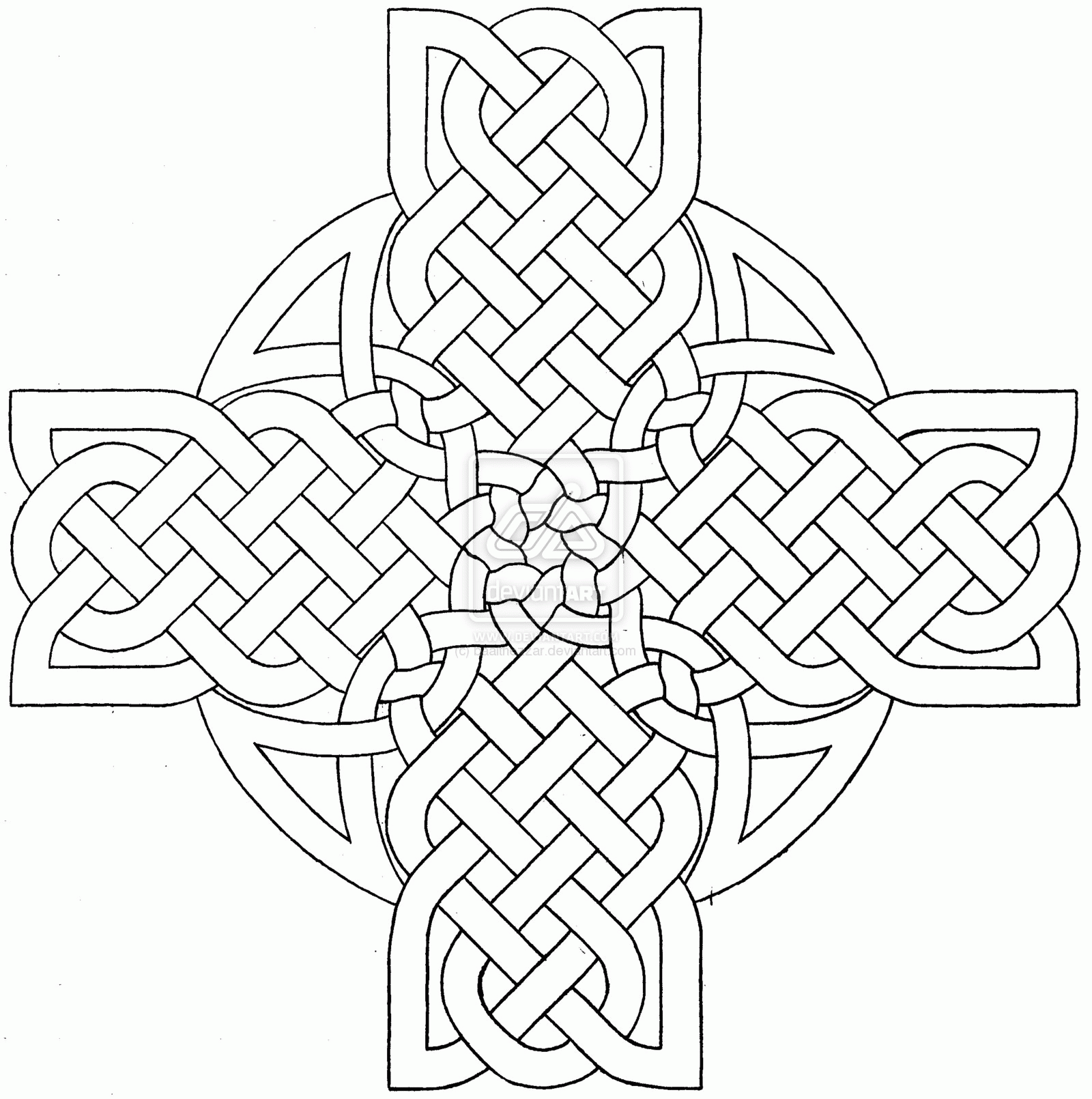 5 Best Images of Free Printable Celtic Cross Coloring Pages ...