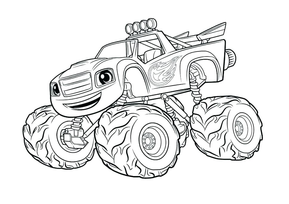 blaze and the monster machines coloring pages ...