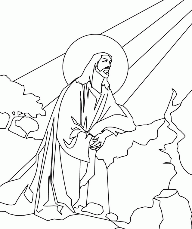 Catholic Jesus Coloring Page - Coloring Pages For All Ages