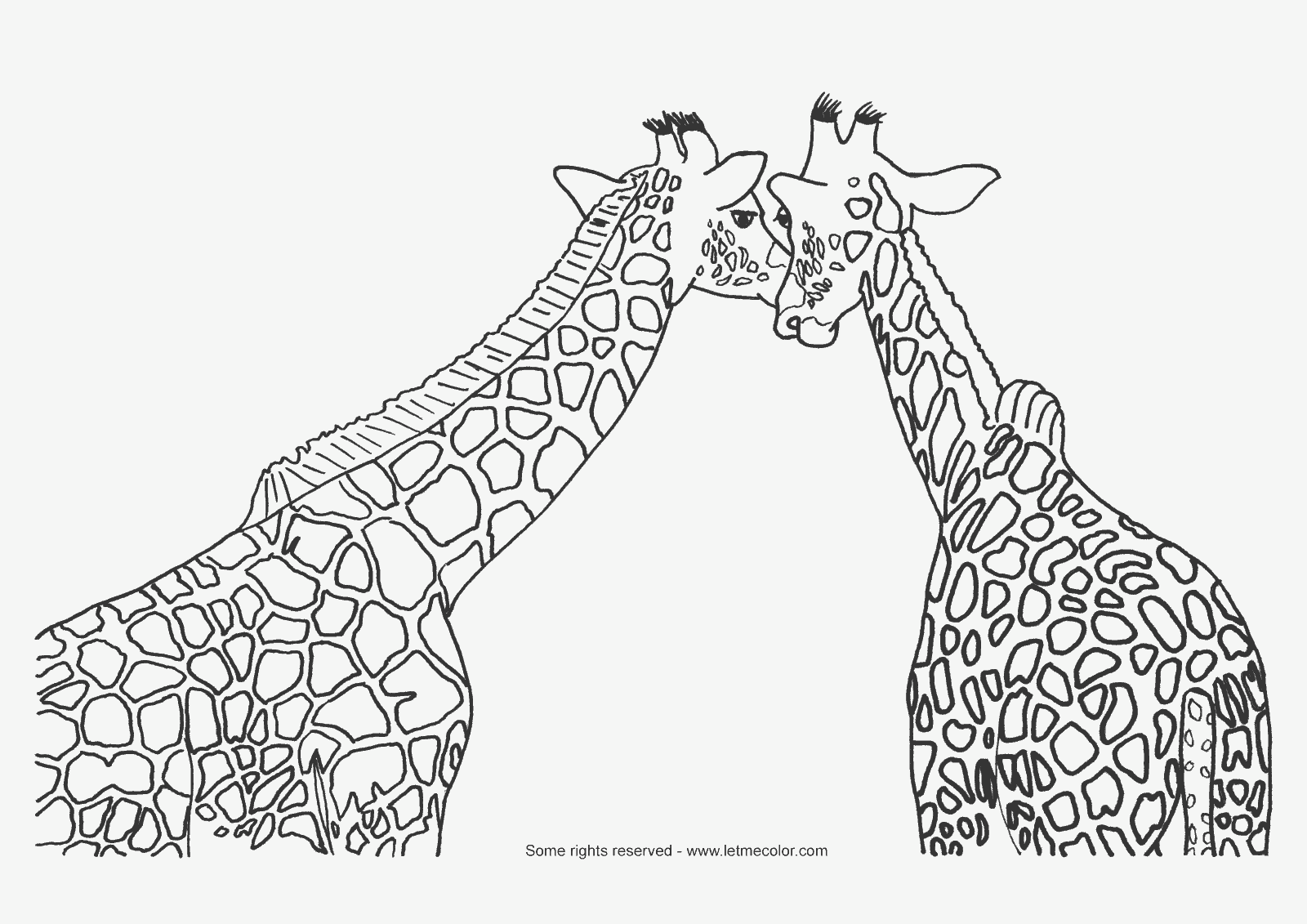 Cute Giraffe Coloring Sheets | Coloring Online