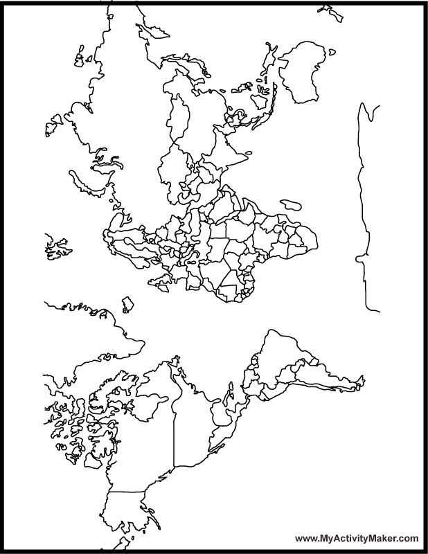 world map coloring page ~ Justin Bieber Picture 2011