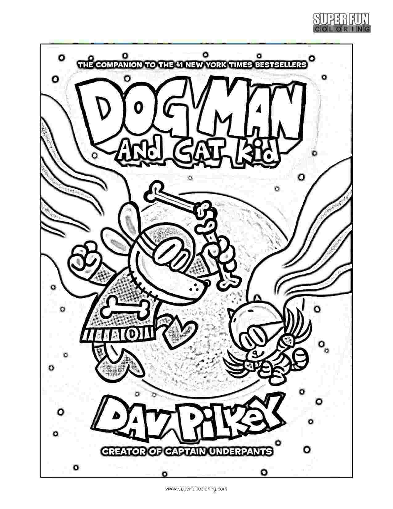 Coloring Pages : Dog Man Printable Coloring My Land Lineart Free ...
