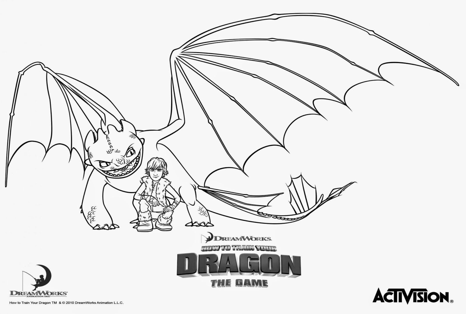 Printable Colouring Pages How To Train Your Dragon - High Quality ...