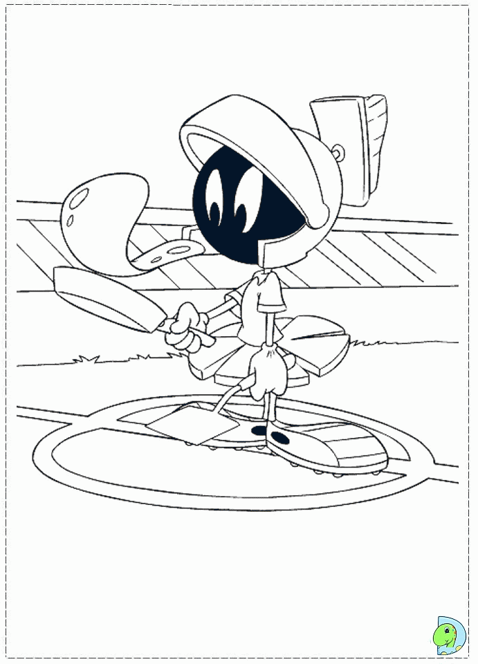 Marvin The martian Coloring page- DinoKids.org