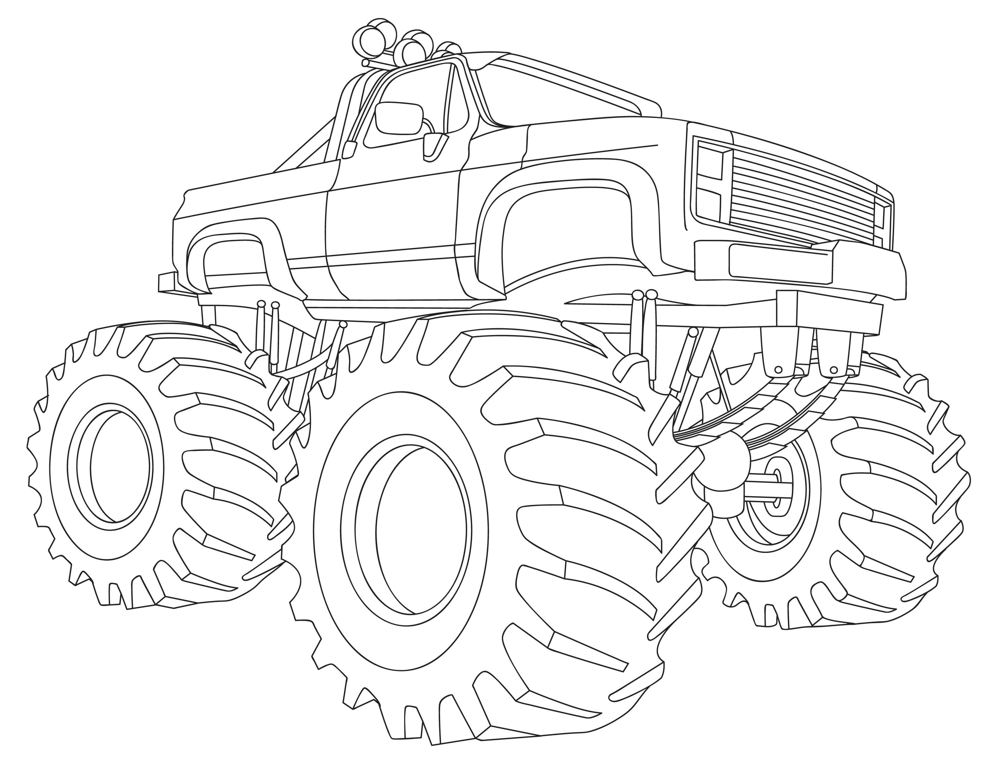 Best Coloring Pages: Monster Truck Coloring To And Print For ...