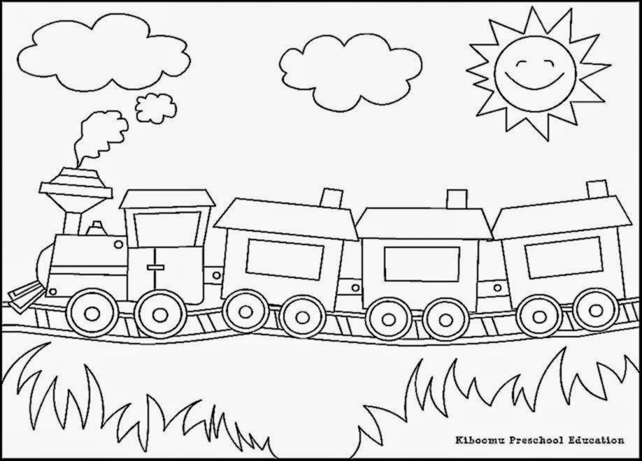Coloring Pictures Of Trains | Free Coloring Pictures