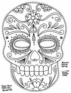 Color Pages Skulls - High Quality Coloring Pages