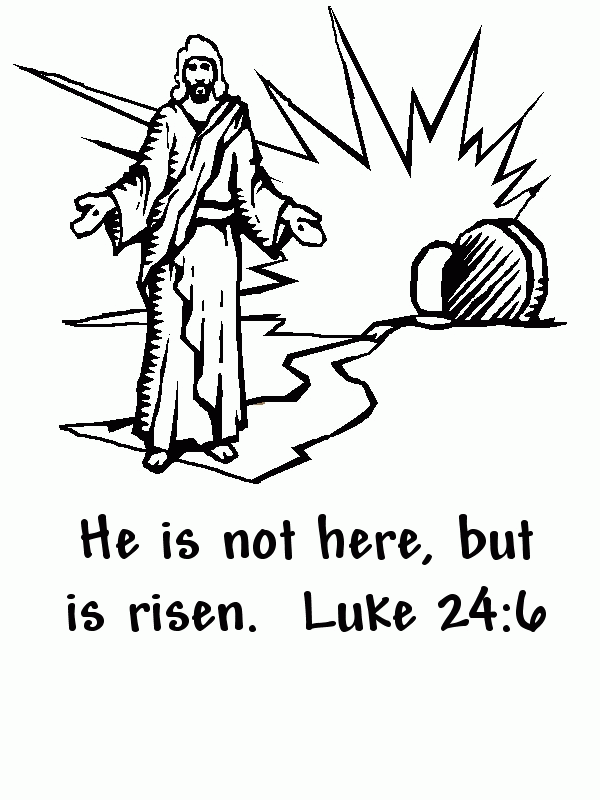 He Is Risen Coloring Page | Easter | Pinterest | Coloring Pages ...