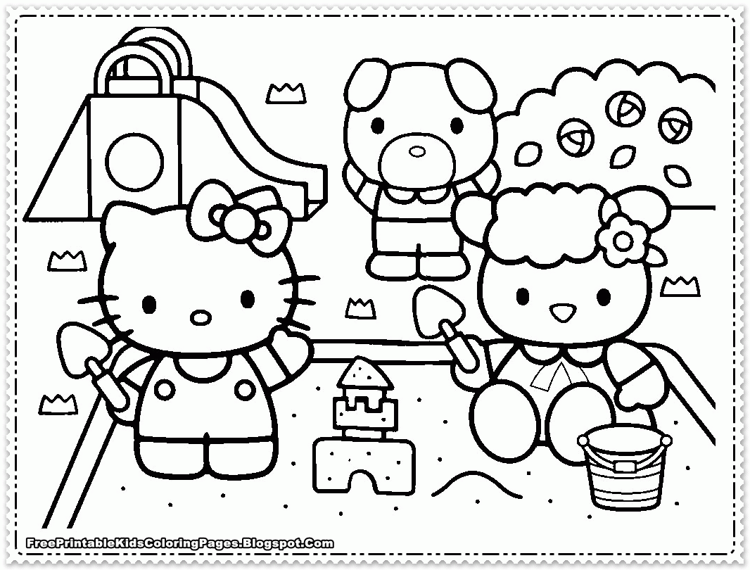 Hello Kitty Coloring Pages Girls - Colorine.net | #22426