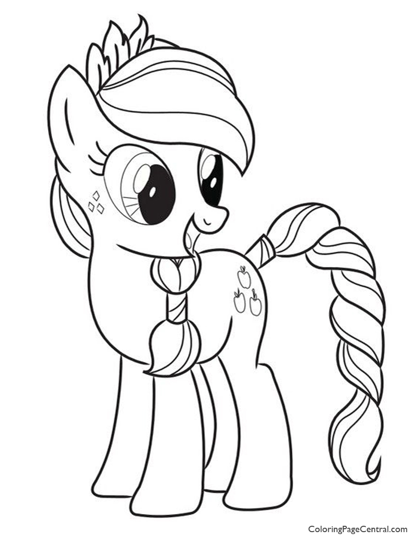 My Little Pony - Applejack 03 Coloring Page | Coloring Page Central