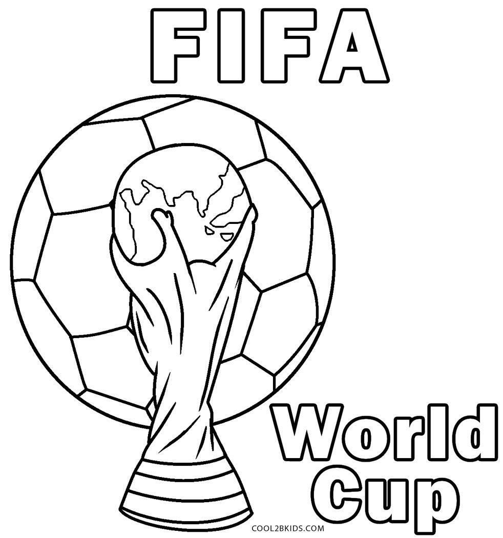 Fifa World Cup Soccer Coloring Pages Ball Printable Page Free Beach –  Dialogueeurope