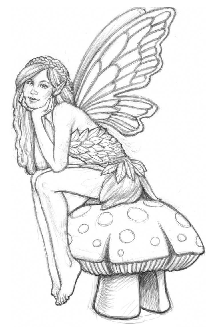 Fairy Coloring Page Free Fairy Princess Coloring Pages Printable ...