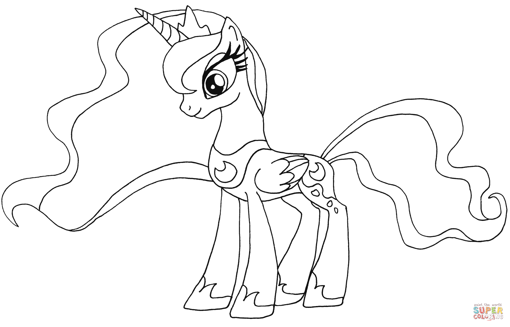 My Little Pony Princess Luna coloring page | Free Printable ...