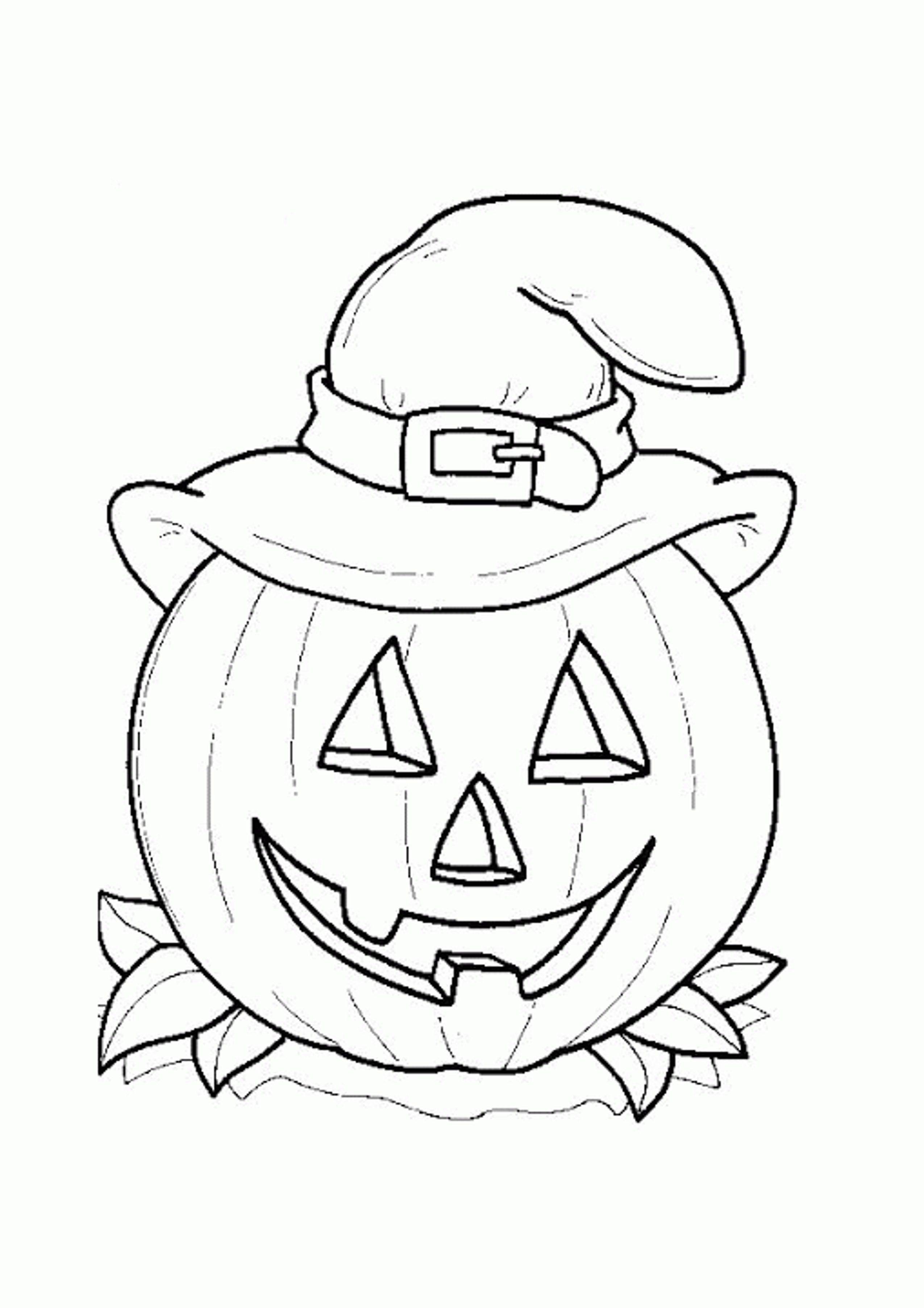 preschool easy fall pumpkin coloring pages printable - Printable ...