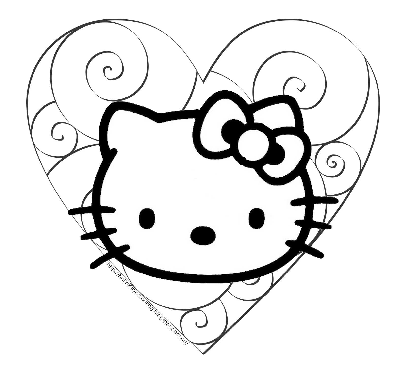 Amazing of Cool Hello Kitty Coloring Pages Online Print F #145