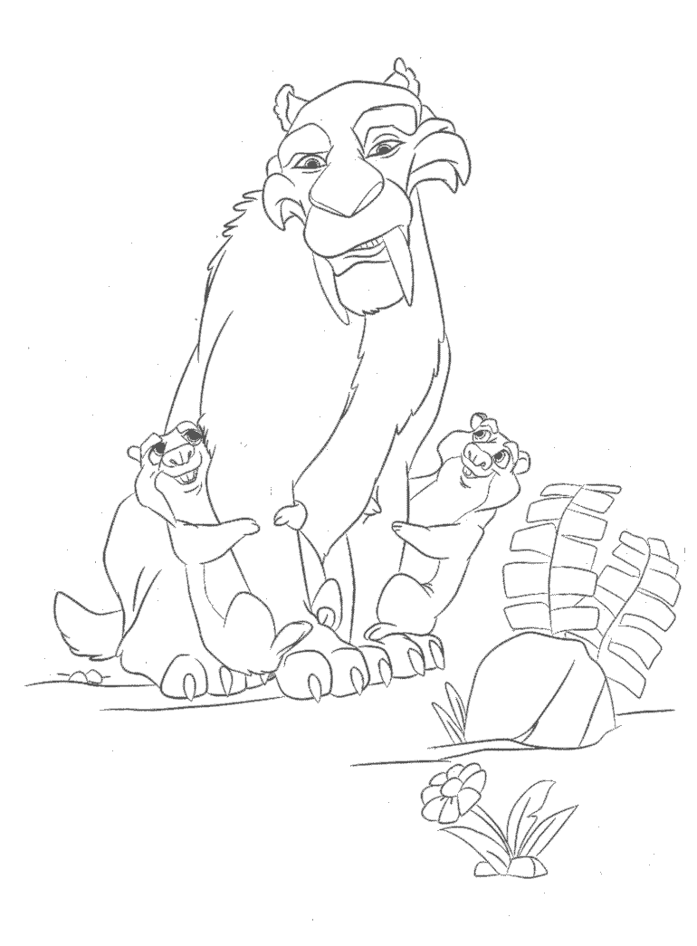 ice age coloring pages | Impress Your Kids