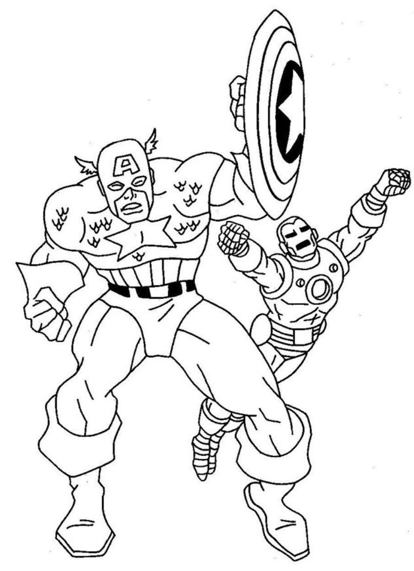 Captain America Coloring Pages To Print - High Quality Coloring Pages